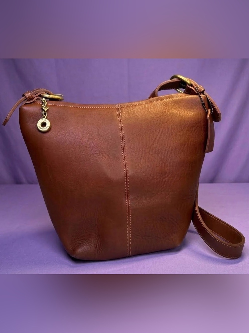 COBO Internazionale Brown Leather Bag